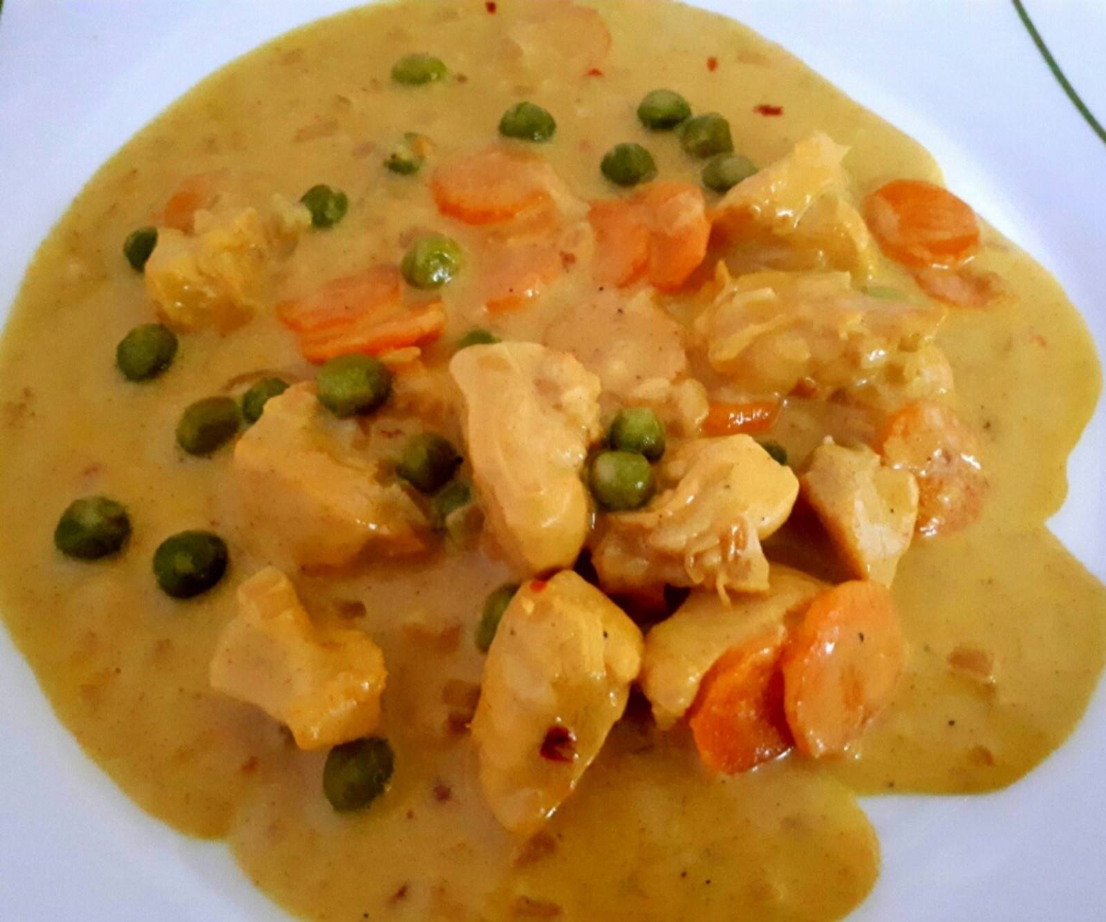 Curry-Hühnergeschnetzeltes