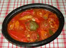 Bunte Paprika gefüllt Bunte Paprika gefüllt