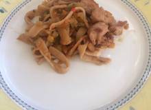 Zucchinigemüse mit Sojasoße Zucchinigemüse mit Sojasoße
