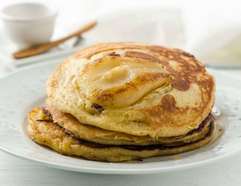 Birnen-Upside-Down-Pancakes Rezept