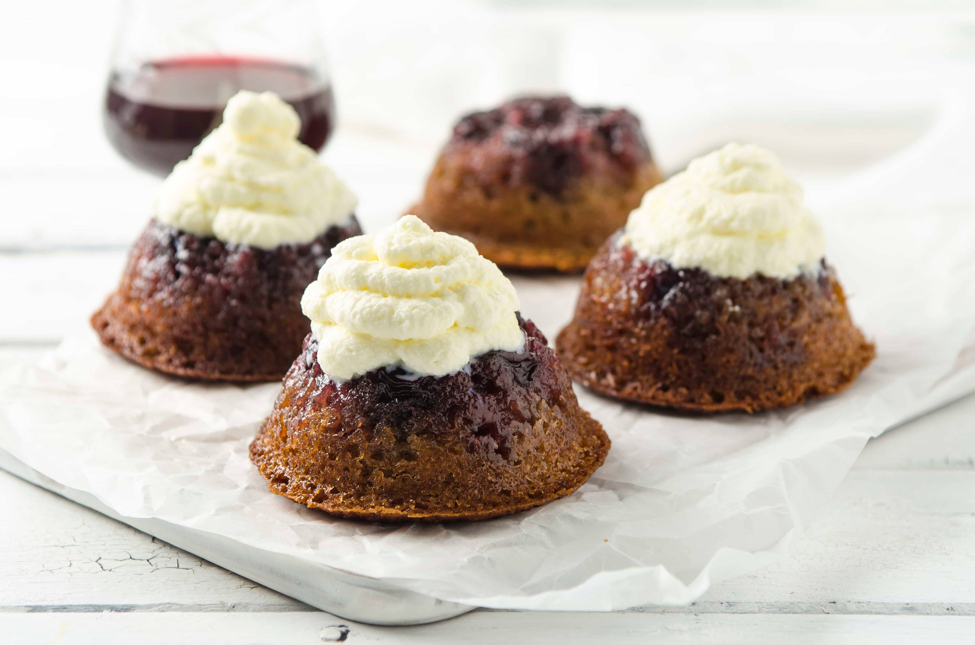 Amarena-Vanille-Upside Down-Cupcakes Rezept