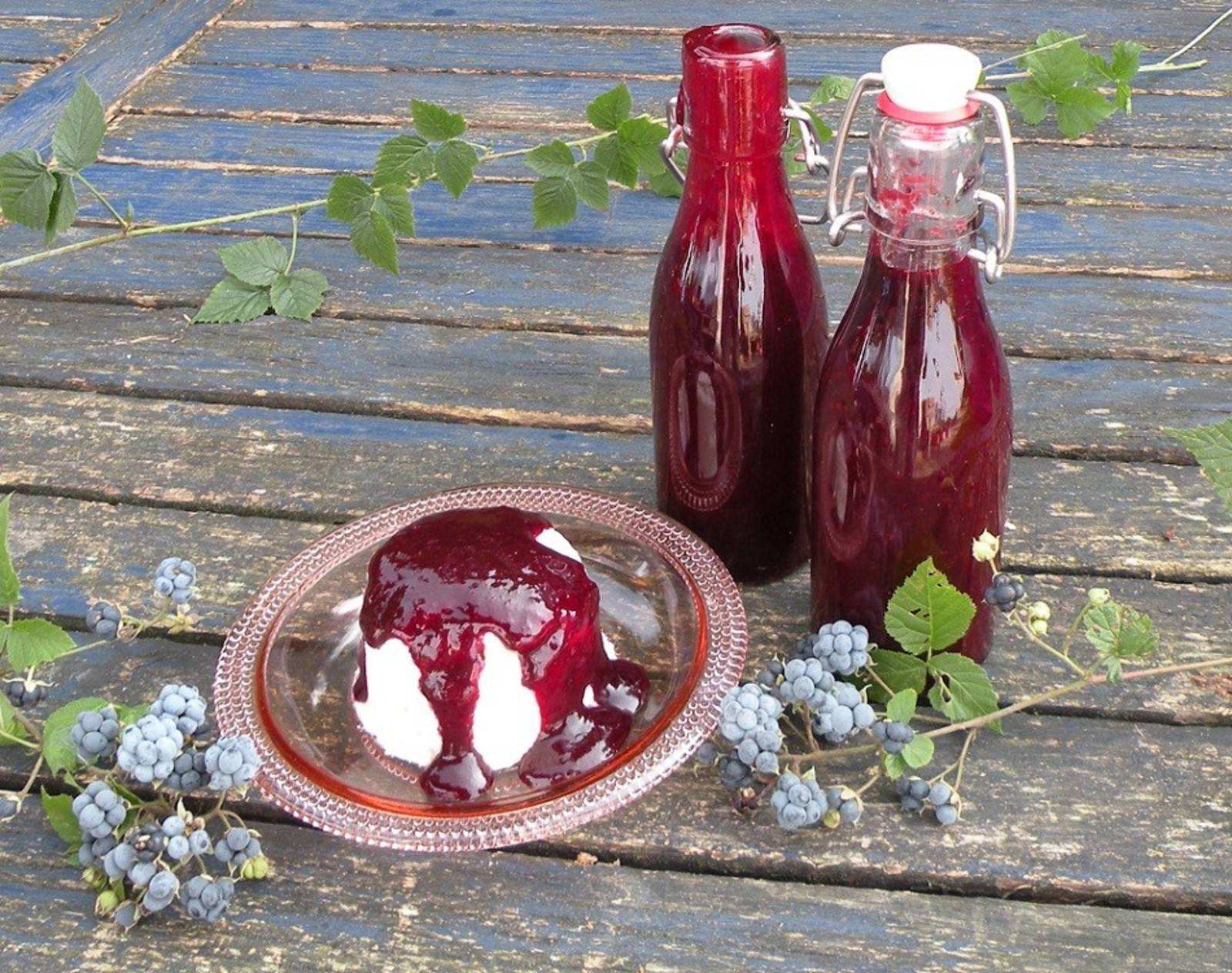 Brombeer-Dessertsoße