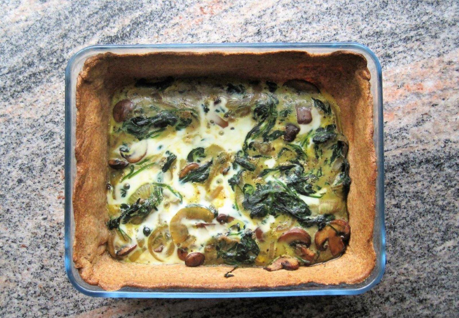 Spinat-Champignon-Quiche