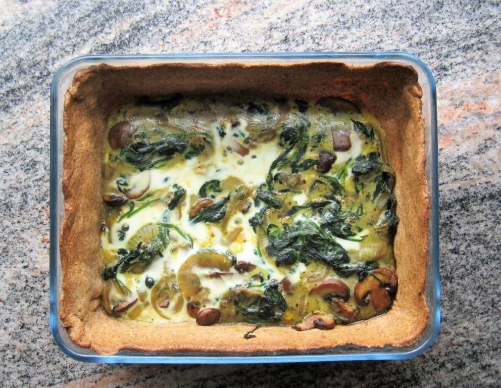 Spinat-Champignon-Quiche Spinat-Champignon-Quiche