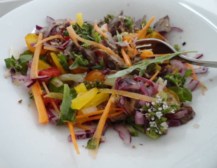 Fleischsalat mit Kren-Dressing Fleischsalat mit Kren-Dressing