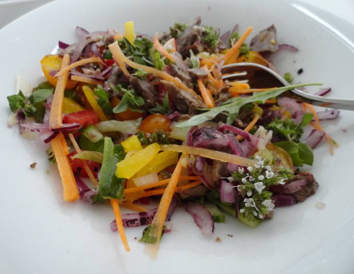 Fleischsalat mit Kren-Dressing