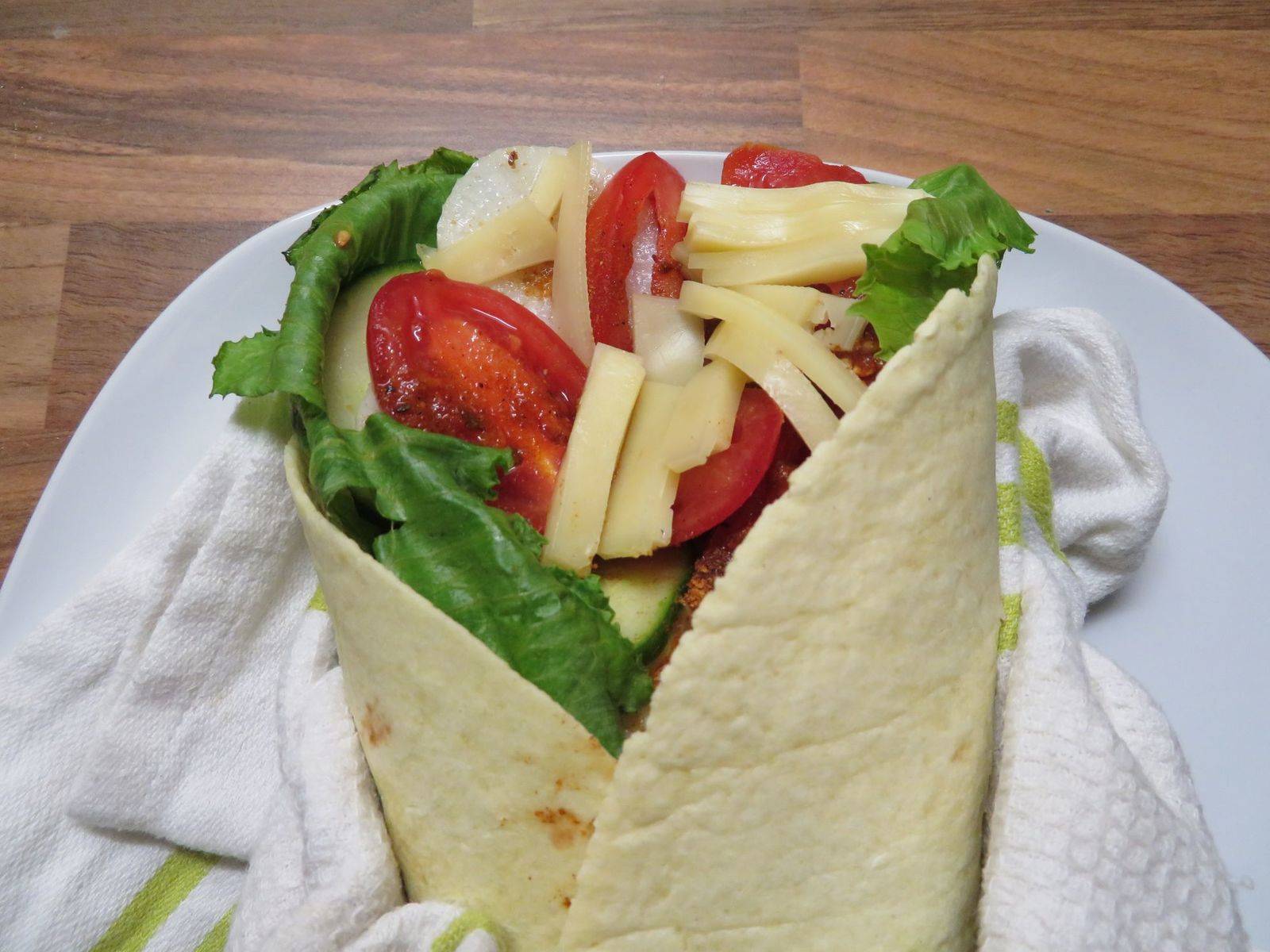 Tex-Mex Gemüsewrap mit Käse Tex-Mex Gemüsewrap mit Käse