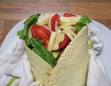 Tex-Mex Gemüsewrap mit Käse Tex-Mex Gemüsewrap mit Käse
