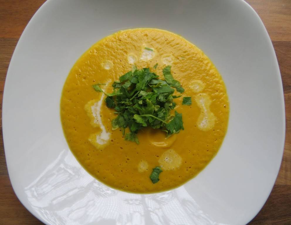 Karottensuppe mit Karfiol Karottensuppe mit Karfiol