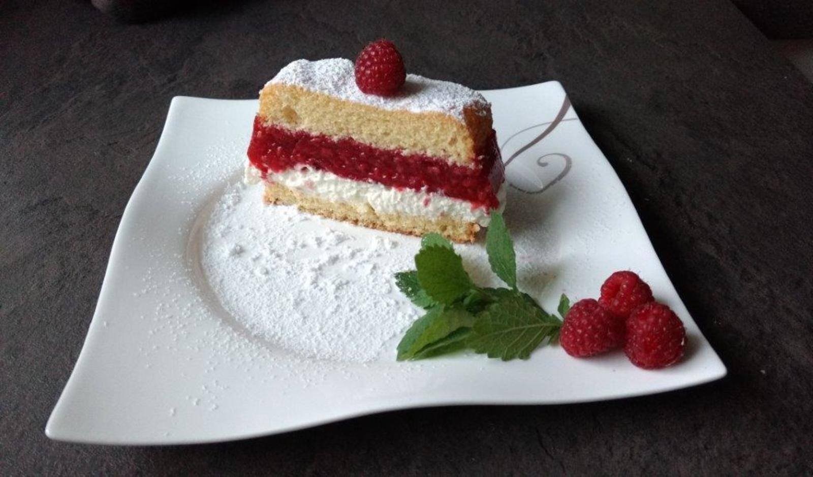 Himbeer-Apfel-Granatapfelschnitten Rezept - ichkoche.de