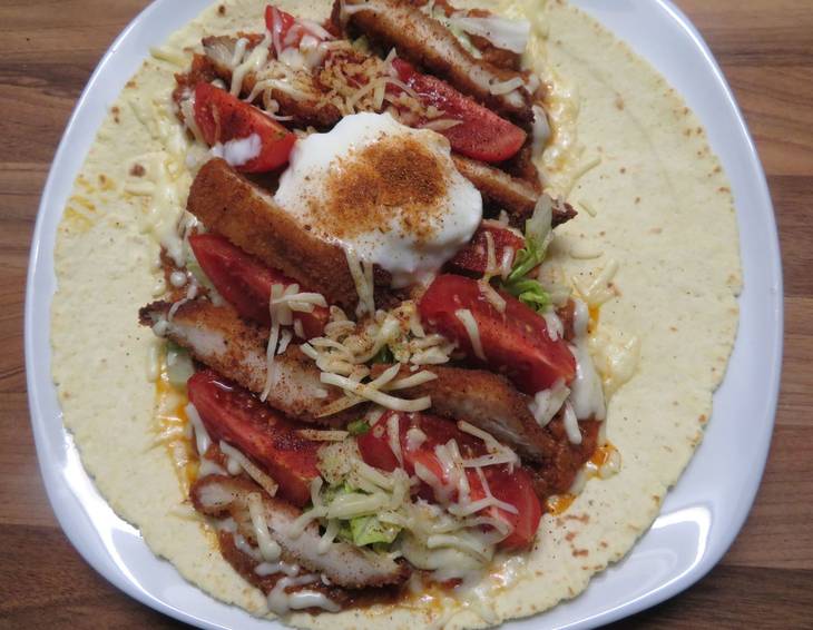 Crispy Chicken Wrap Mexicana