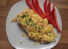 Eierspeisbrot mit Schinken und Käse Eierspeisbrot mit Schinken und Käse