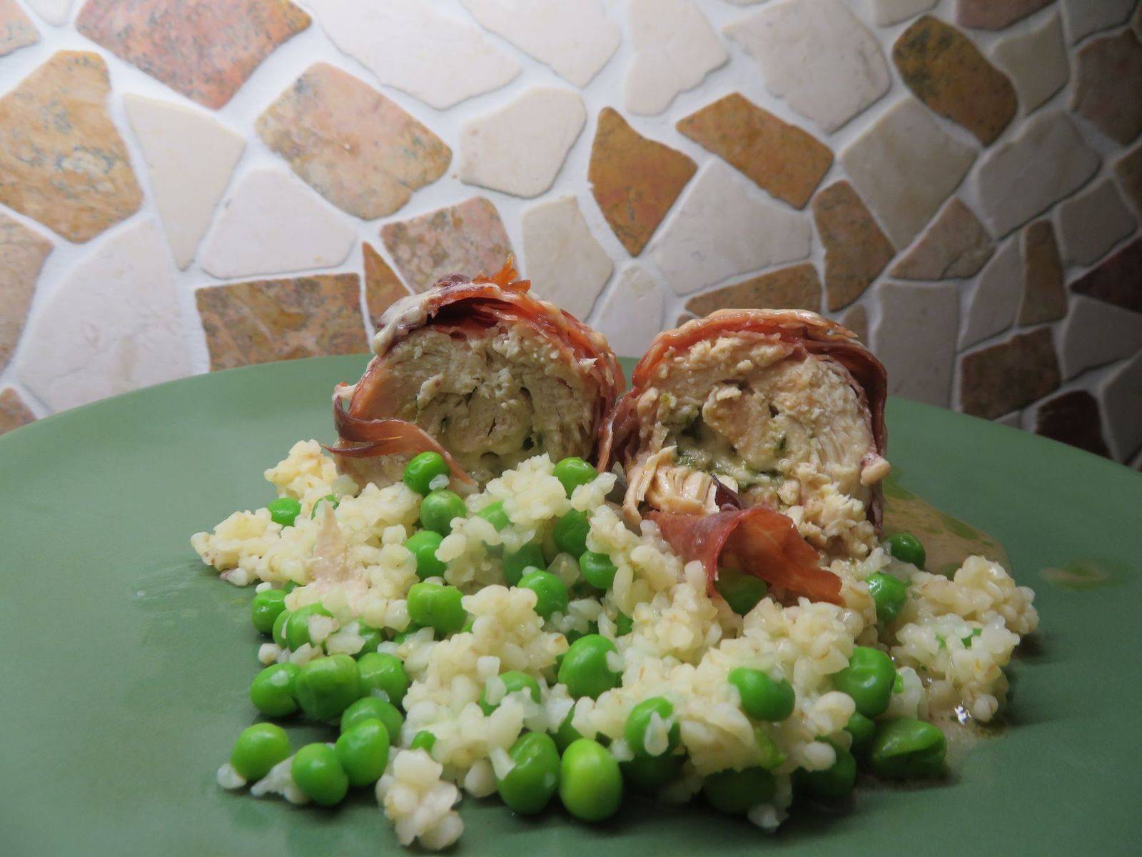 Hühnerrouladen mit Bärlauchpesto