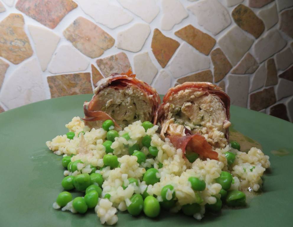 Hühnerrouladen mit Bärlauchpesto Hühnerrouladen mit Bärlauchpesto