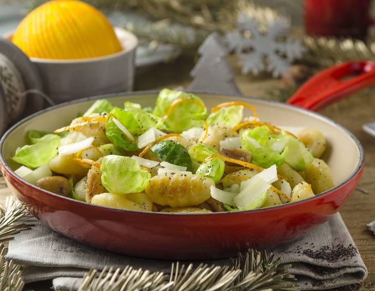 Gnocchi mit Kohlsprossen und Maroni Gnocchi mit Kohlsprossen und Maroni