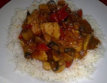 Rotes Hühnercurry