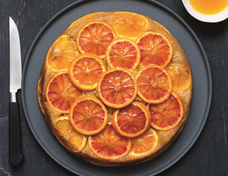 Upside-Down-Kuchen Blutorange Upside-Down-Kuchen Blutorange