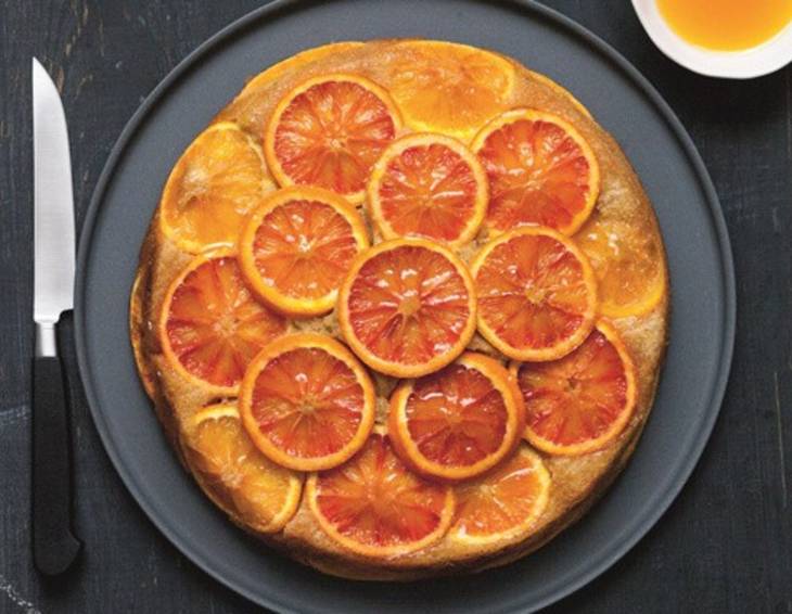 Upside-Down-Kuchen Blutorange