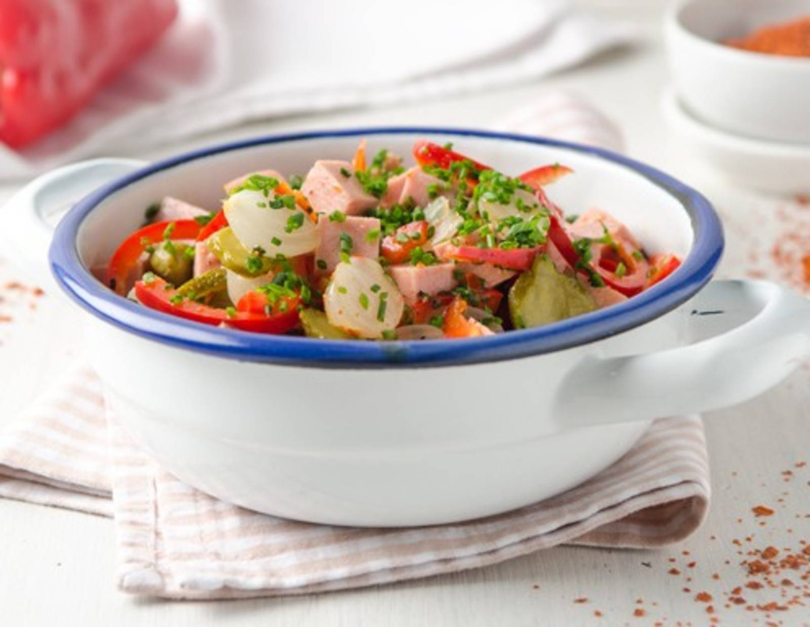 Leberkäse-Salat