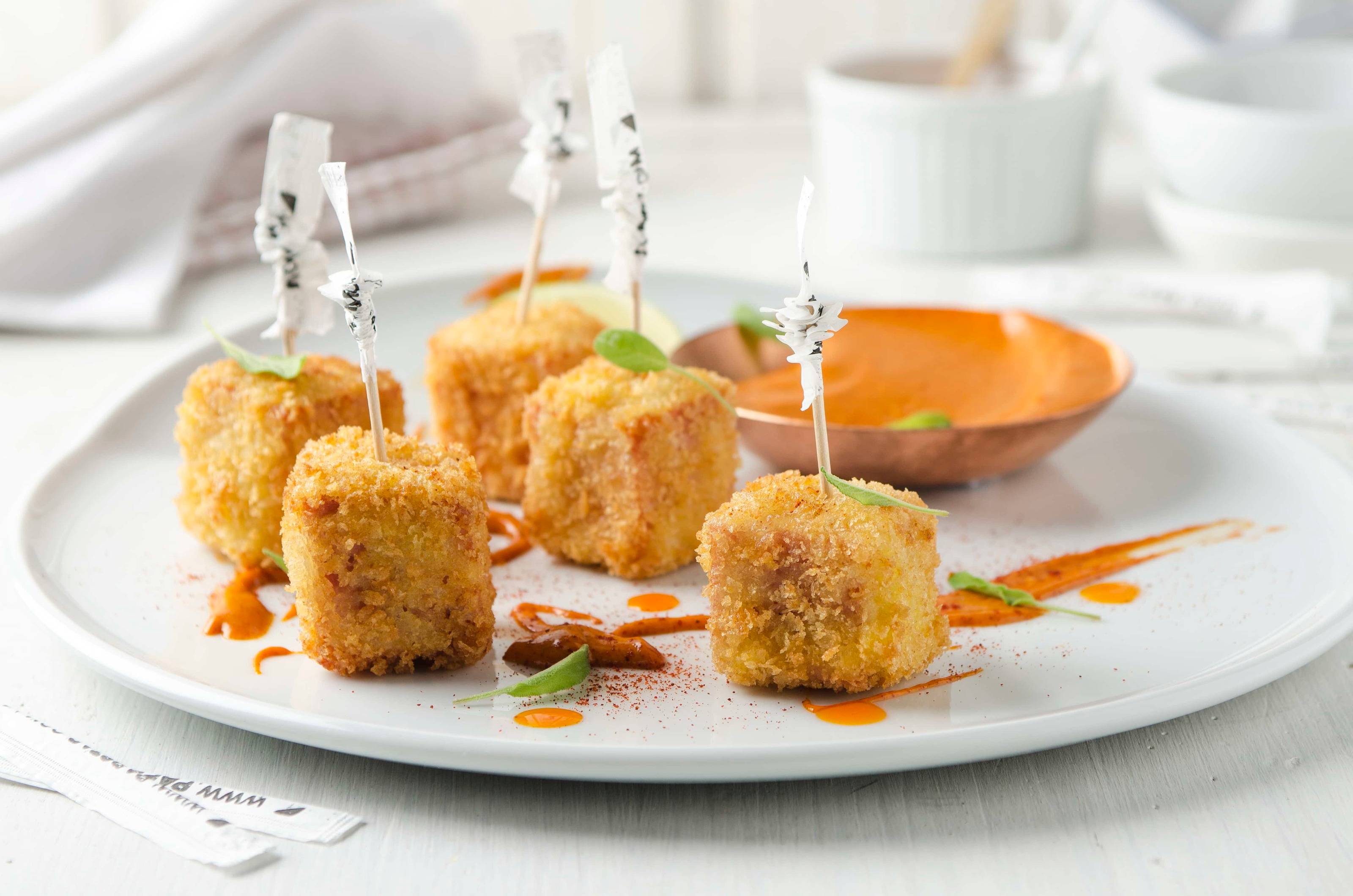 Knusprige Leberkäse-Würfel Rezept