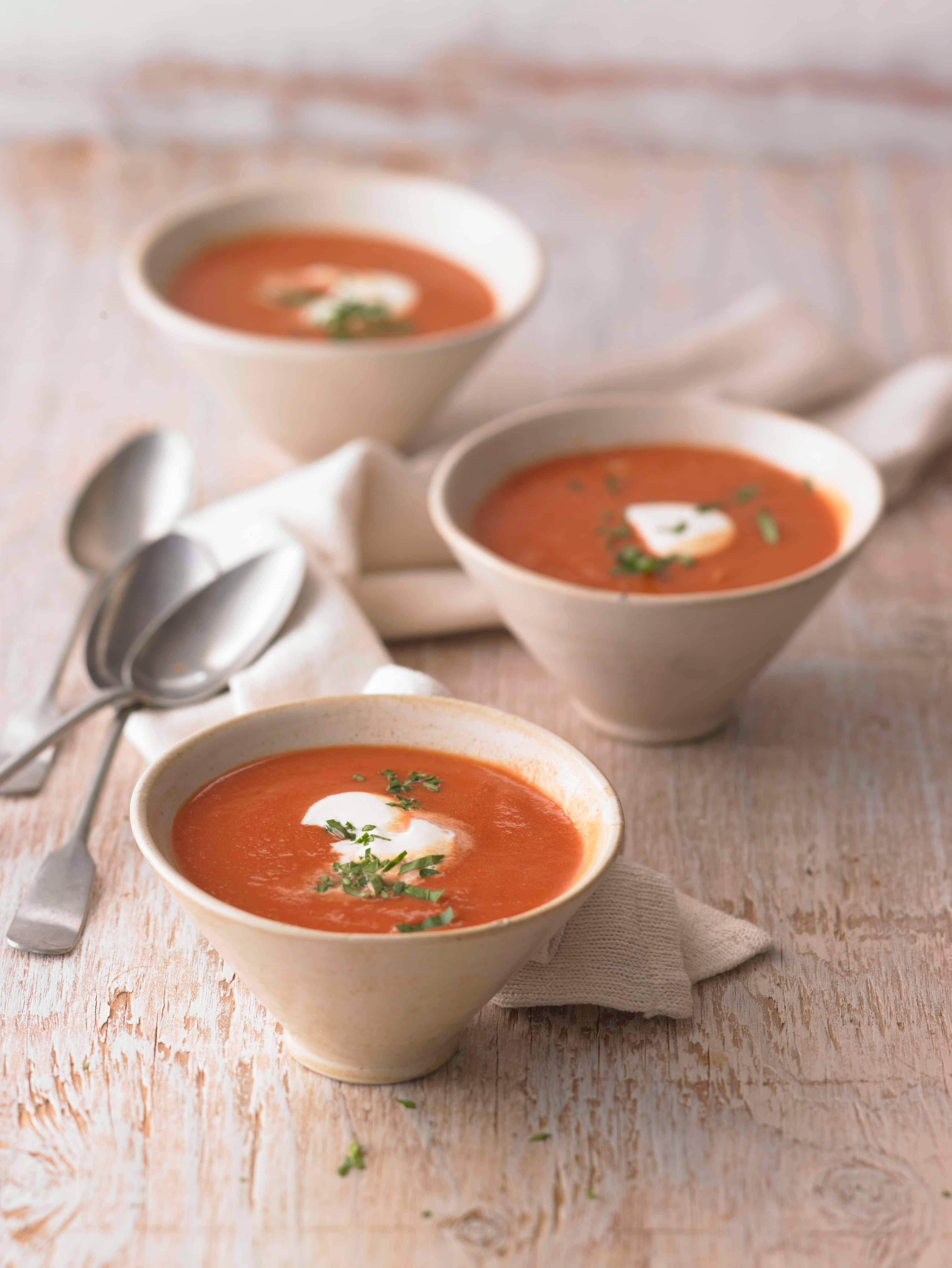 Tomatensuppe mit Gin