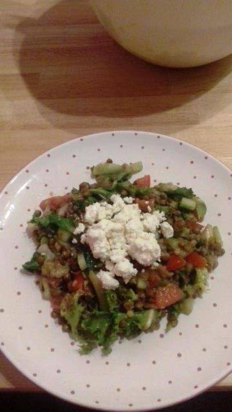 Linsensalat mit Feta