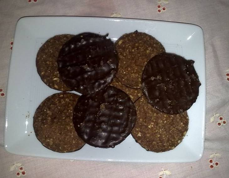 Hafercookies mit Schokolade