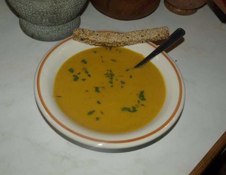 Exotische Kürbiscremesuppe