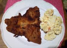 Schweinsschnitzel mit herbstlichem Salat Schweinsschnitzel mit herbstlichem Salat