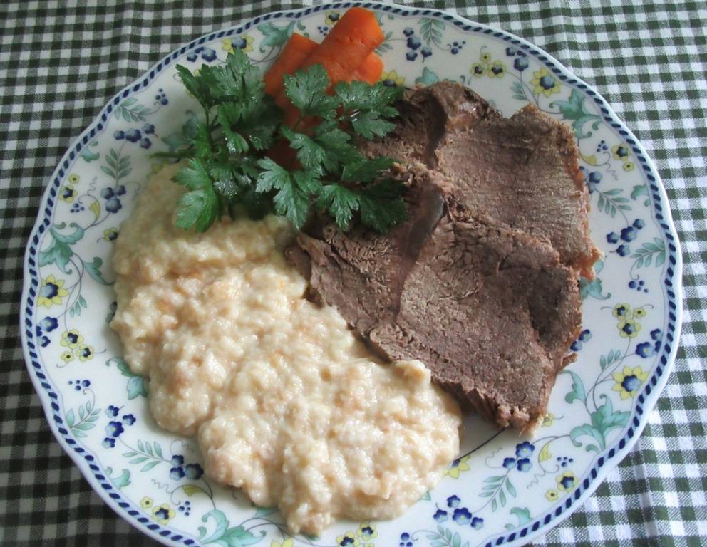 Rindfleisch mit Semmelkren Rindfleisch mit Semmelkren
