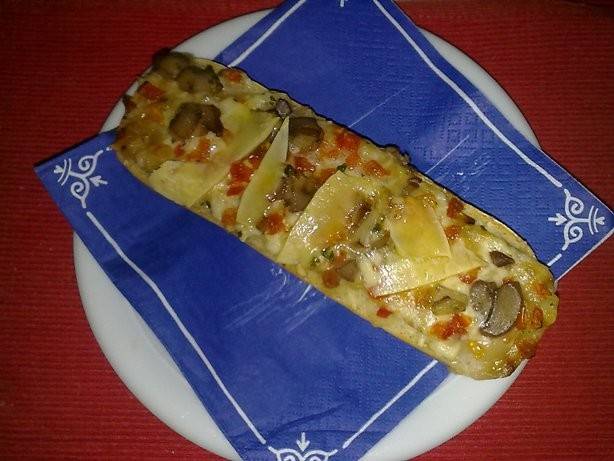 Champignon-Käse-Baguette Rezept - ichkoche.de