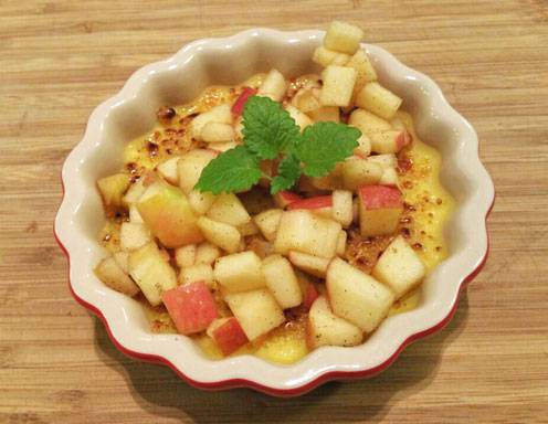 Crema Catalana mit Apfel Rezept
