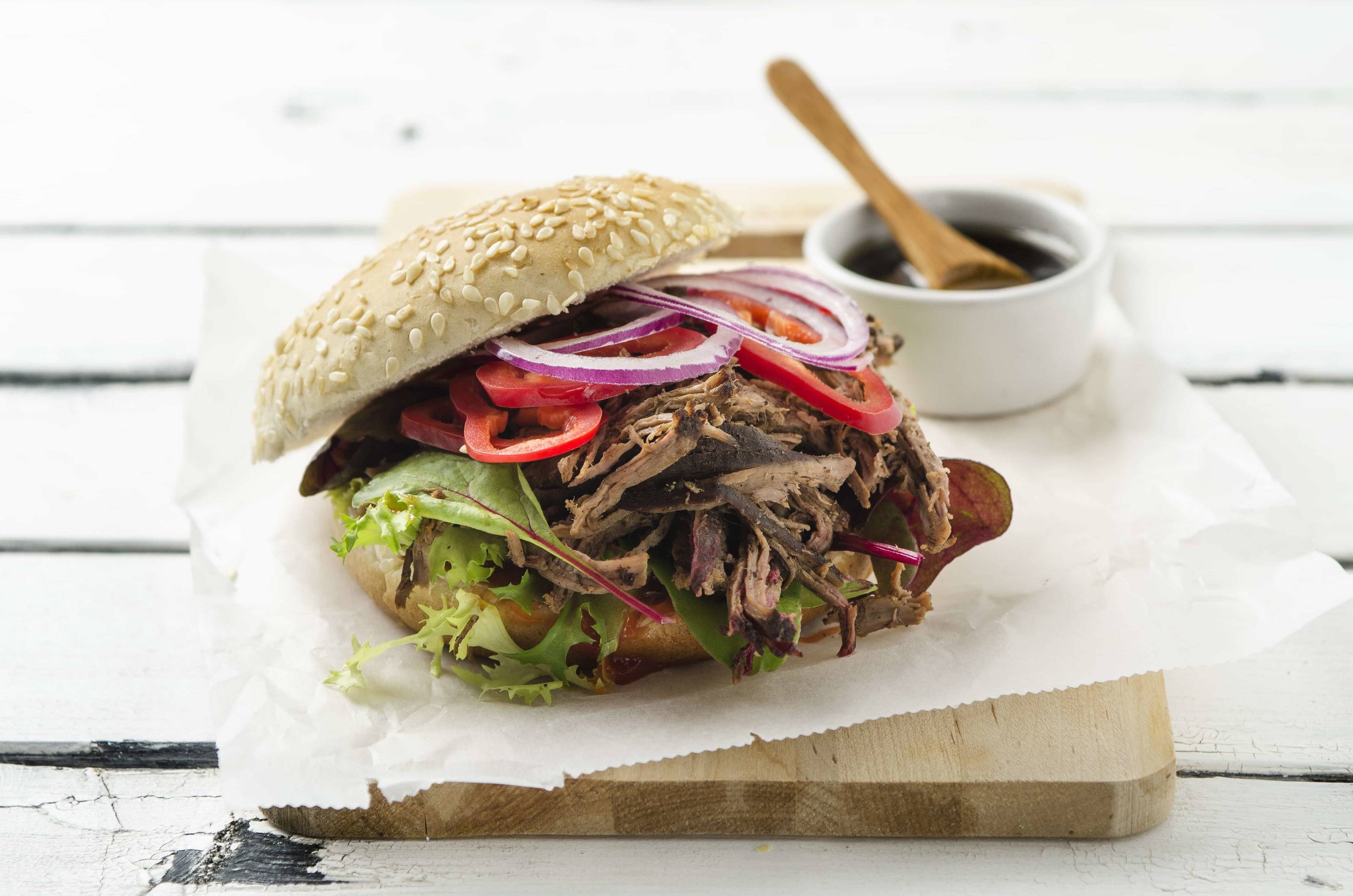 Pulled Duck Burger Rezept