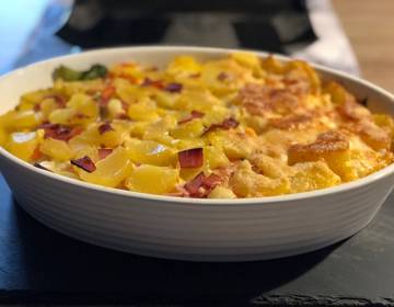 Gemüseauflauf mit Kartoffel und Nudeln Gemüseauflauf mit Kartoffel und Nudeln
