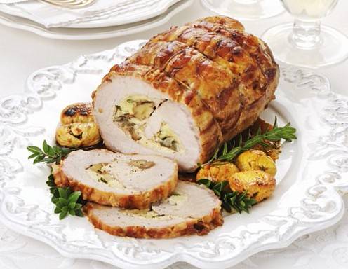 Rollbraten mit Maronifüllung Rezept