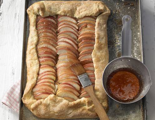 Apfel-Amarettini-Tarte vom Blech Rezept