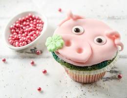 Glücksschweinchen-Cupcakes