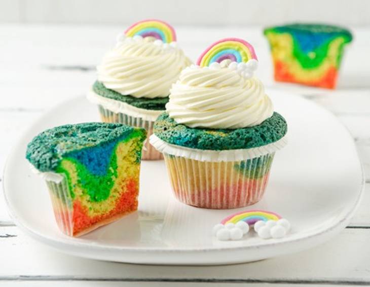 Regenbogen Cupcakes