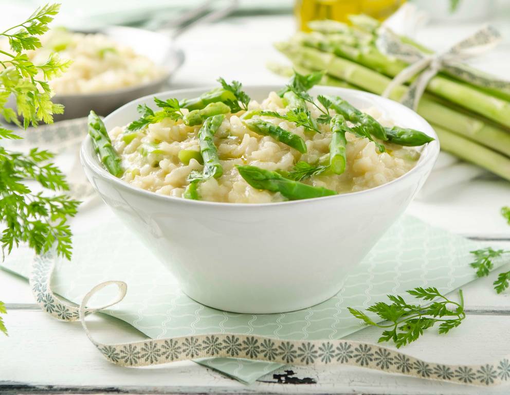 Ingwer-Risotto mit grünem Spargel Ingwer-Risotto mit grünem Spargel