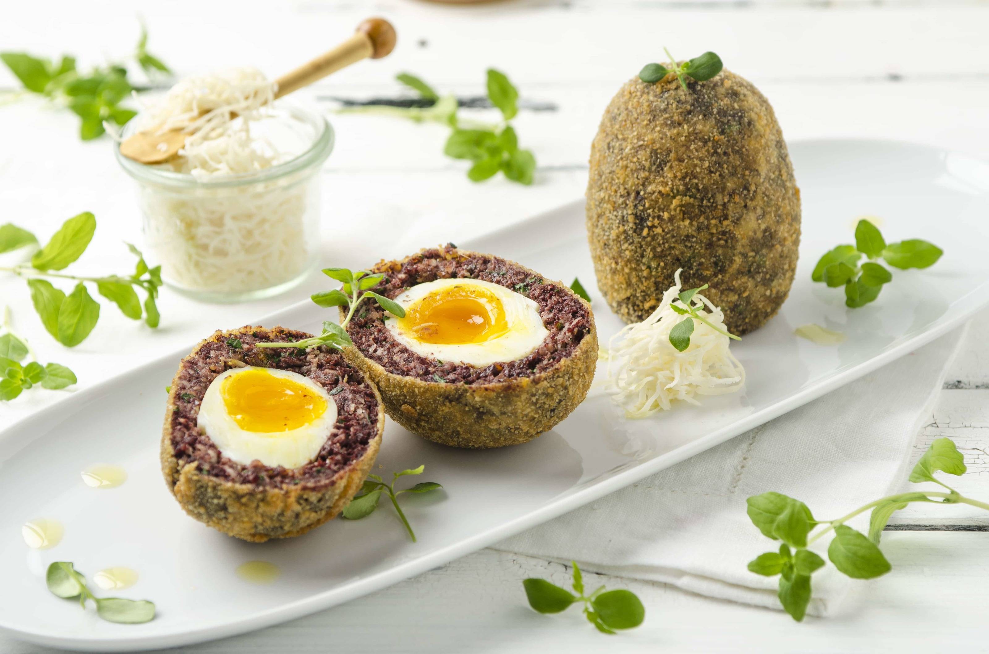 Scotch-Egg mit Blunze und Kren Rezept