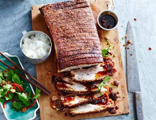 Schweinebauch mit Ingwer-Karamellsauce Rezept