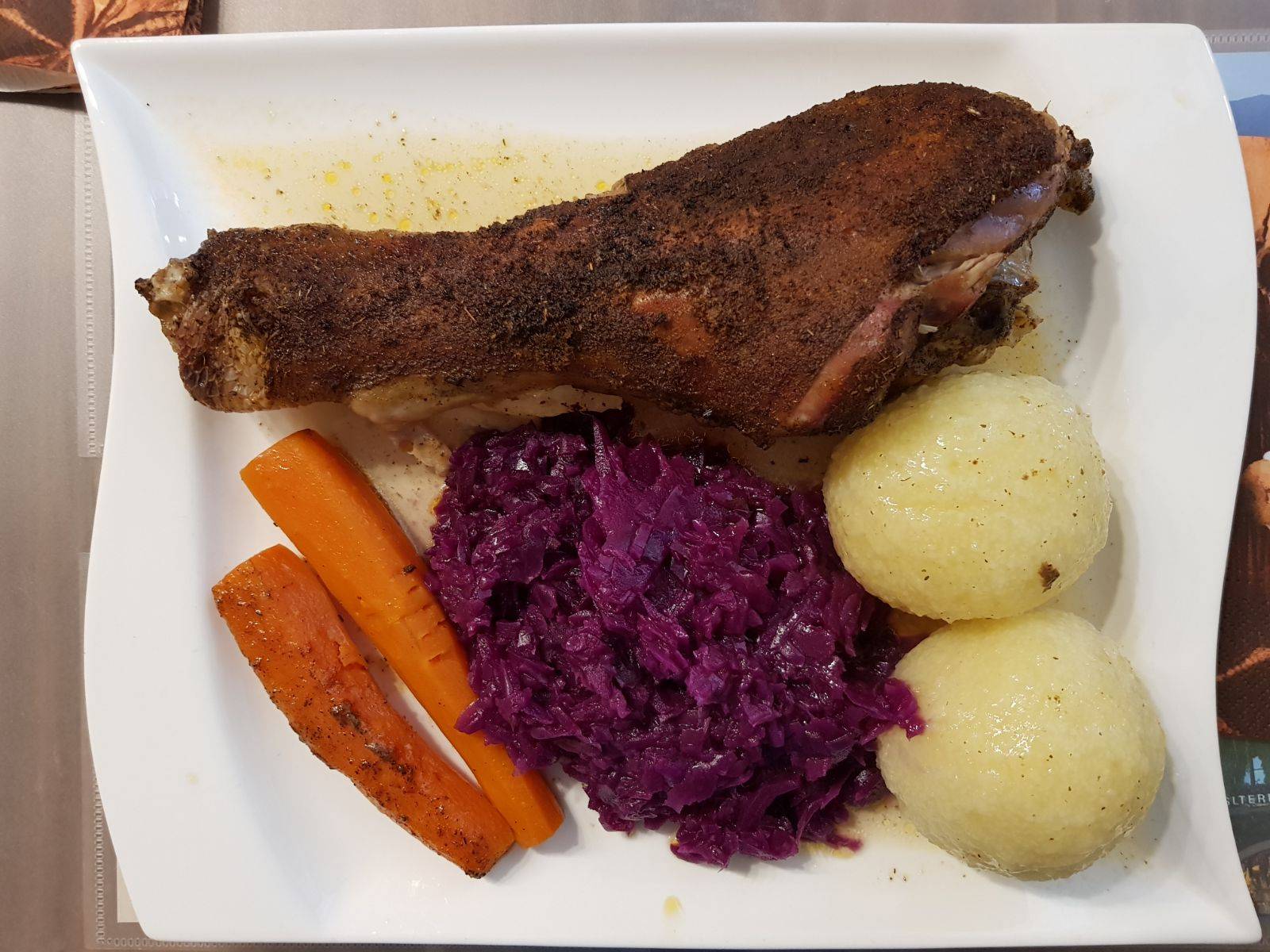Gebratene Putenkeule