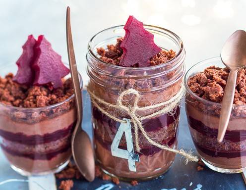Rote-Rüben-Schoko-Gläschen Rezept