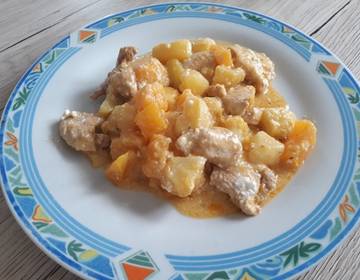 Puten-Kürbis-Kartoffelpfanne Puten-Kürbis-Kartoffelpfanne