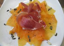 Kürbiscarpaccio mit Prosciutto Kürbiscarpaccio mit Prosciutto