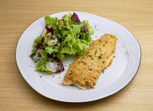 Glutenfreies Festtagsmenü: Fischfilet in Mandelkruste Glutenfreies Festtagsmenü: Fischfilet in Mandelkruste