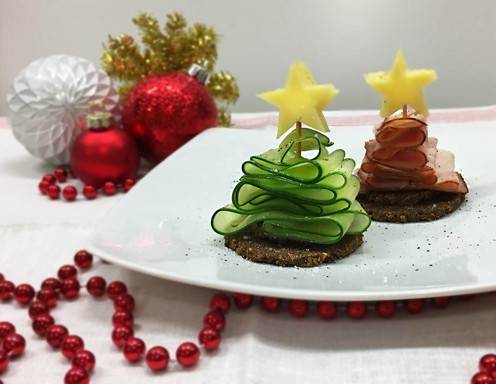 Fingerfood-Weihnachtsbäumchen