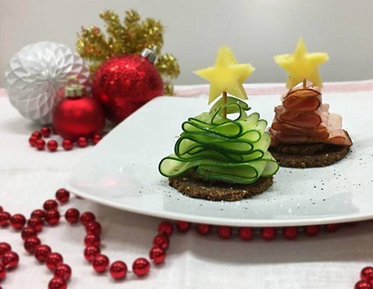 Fingerfood-Weihnachtsbäumchen Fingerfood-Weihnachtsbäumchen