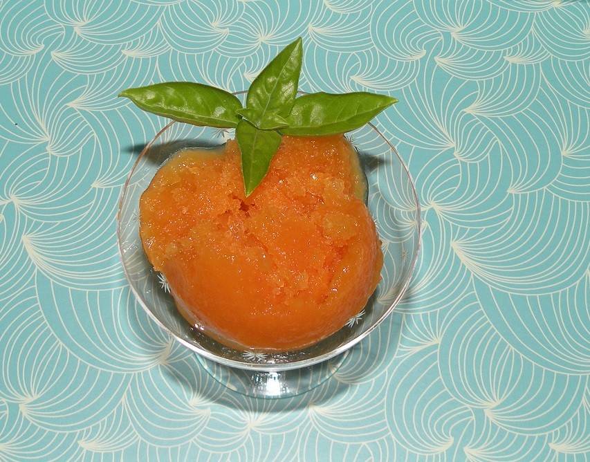 Sorbet von Papaya mit Orangen Rezept - ichkoche.ch Sorbet von Papaya mit Orangen Rezept - ichkoche.ch