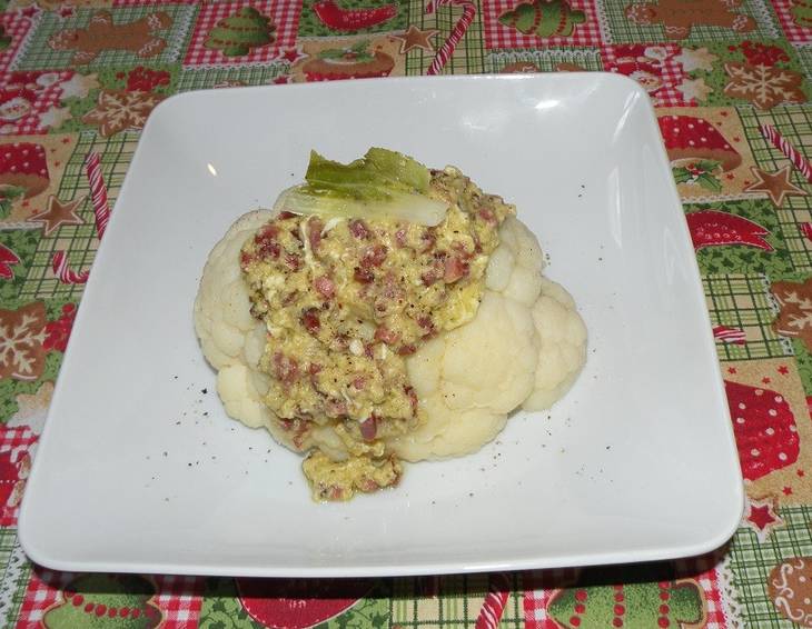 Karfiol in Käsesauce